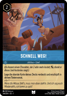 Schnell weg!