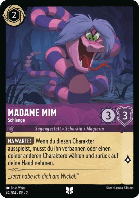 Madame Mim – Schlange