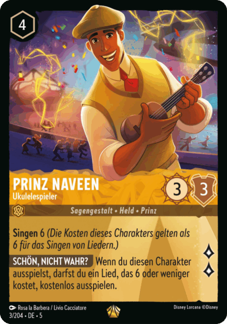 Prinz Naveen – Ukulelespieler