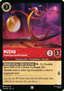 Mushu – Schnellsprechender Drache